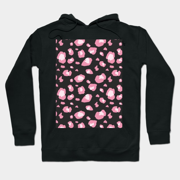 Leopard pink pattern. Vector design in pop art style. Hoodie by Var Space